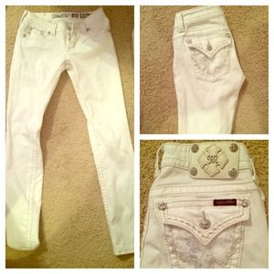 White brand new miss me skinny jeans