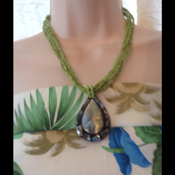 Bali abalone necklace