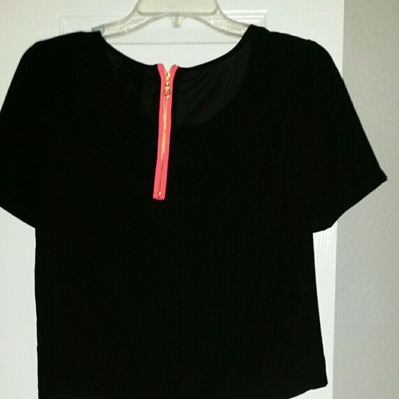 Sheer black top