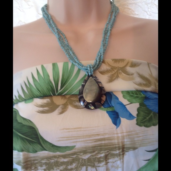 Bali abalone necklace