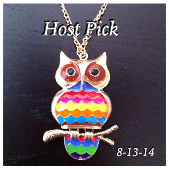 Owl long necklace