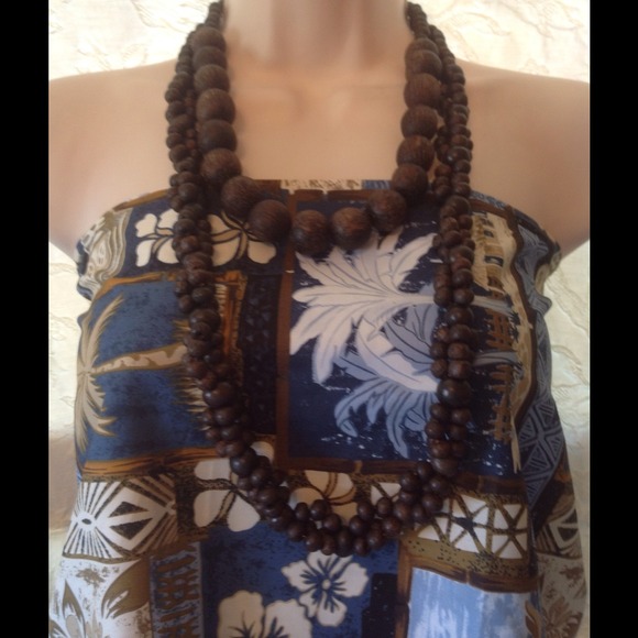 Bali coco nut wood beads necklaces