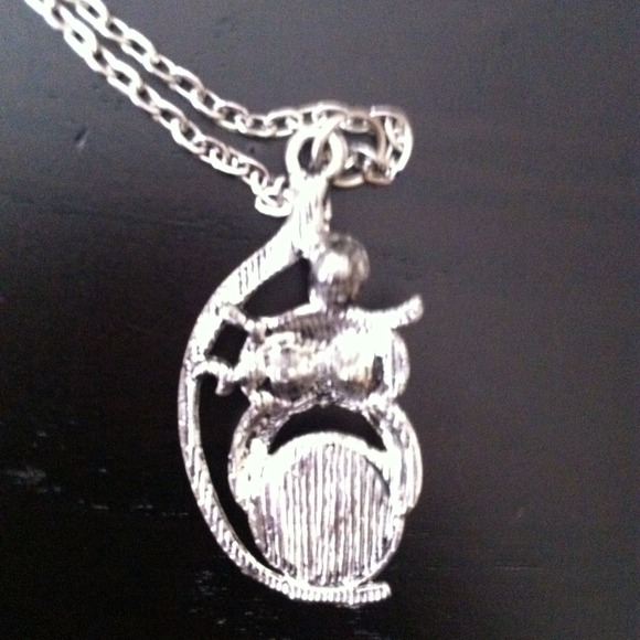 Retro rhinestones owl necklace - Picture 4 of 4