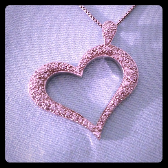 💖Italian silver heart necklace💖
