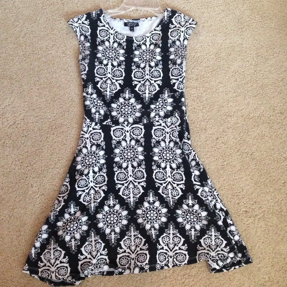 Pattern dress topshop