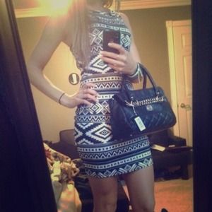 Aztec print dress