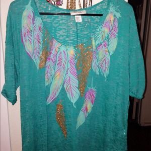 Glittery Gold oversized top!