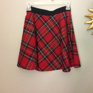 SOLD❌❌ Plaid circle skirt