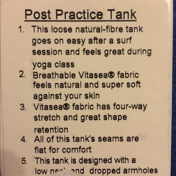 Lululemon post practice men's tank***SOLD**** - Picture 3 of 4