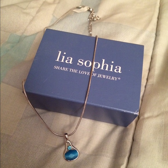 Gorgeous Blue Lia Sophia necklace.