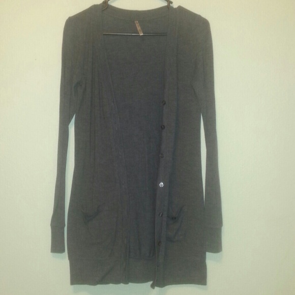 Charcoal oversized cardigan