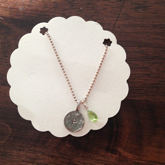 New never been worn P necklace w charm