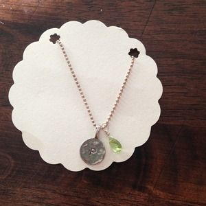 New never been worn P necklace w charm