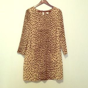 J crew Jules dress in leopard print! Rare!