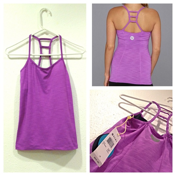 NWT Roxy Purple Active Tank - Size XS