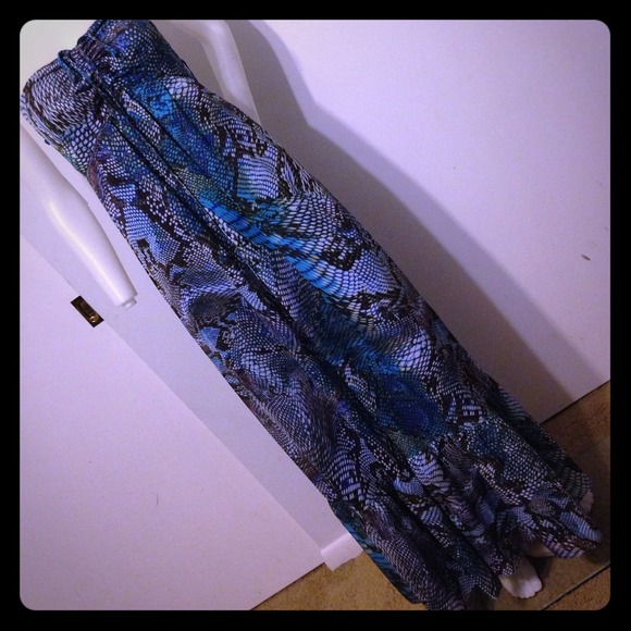 New maxi sundress strapless