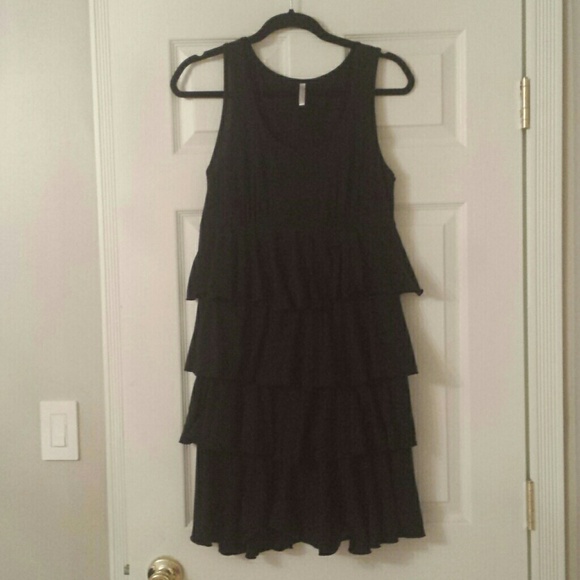 Black summer dress size large