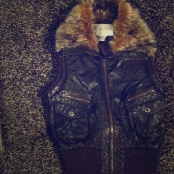 Leather vest