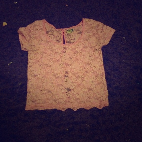 PacSun Kirra Lace button back top