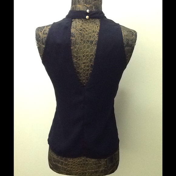 Modalistas Navy and Peach Top - Picture 2 of 2