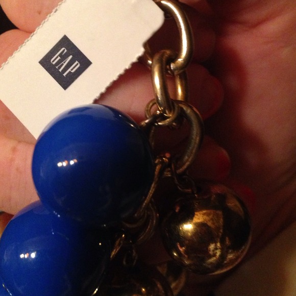 NWT GAP Blue and Gold bead bracelet - Picture 3 of 3