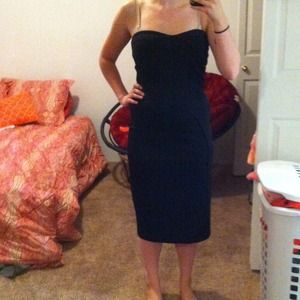 Victoria secret long black cocktail dress