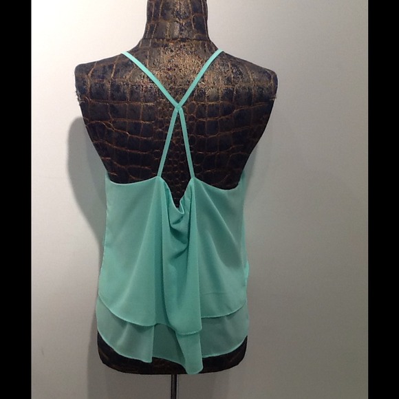 Modalistas Pale Green Spaghetti Strap Top - Picture 2 of 2