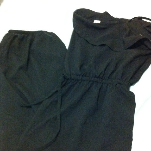 Black long romper