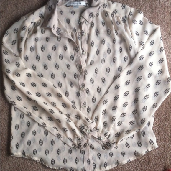 Long Sleeve and Sheer material shirt