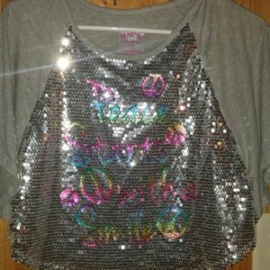 Beautees Little Girl Sparkly Top