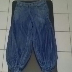 Denim Harem Pants