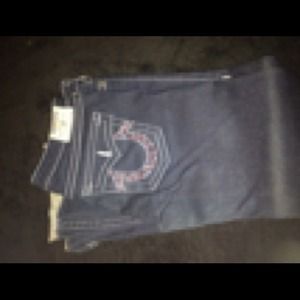 AUTHENTIC TRUE RELIGION BILLY JEANS SZ 32 BLING