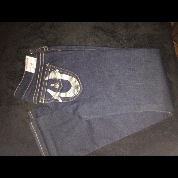 Authentic TRUE RELIGION BILLY JEANS SILVER BLING
