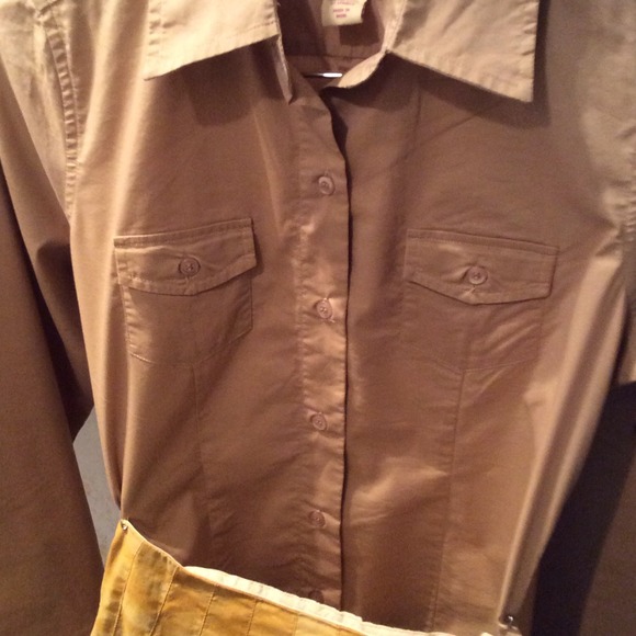 Vintage boho pleated skirt & button down shirt - Picture 14 of 16