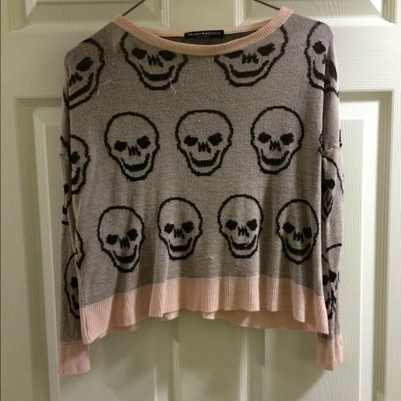 Brandy Melville Skull Sweater