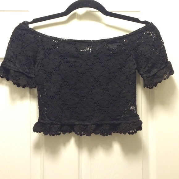 Black lace top