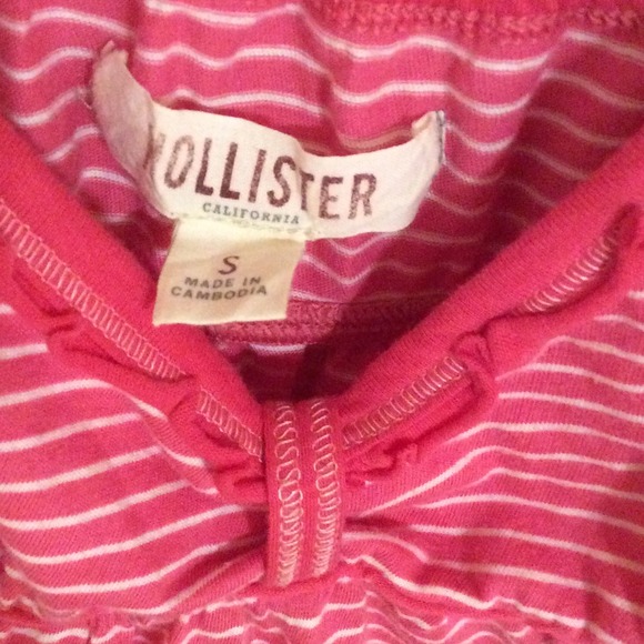 Pink & White Stripe Tank Top by Hollister - Picture 2 of 3