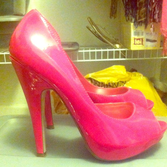 Hot pink heels from Deb