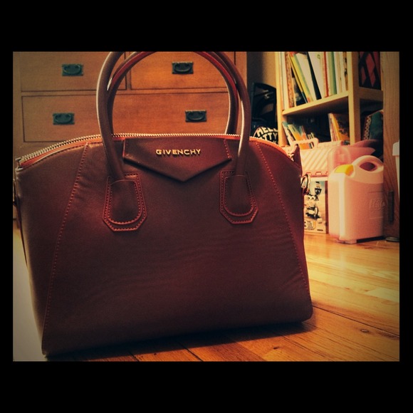 Red bag with the sign Givenchy