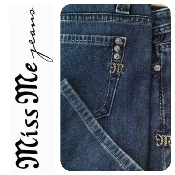White Stitching Detail Dark Jeans