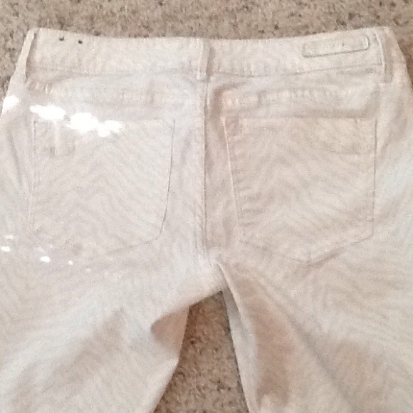 Express off white skinny jeans