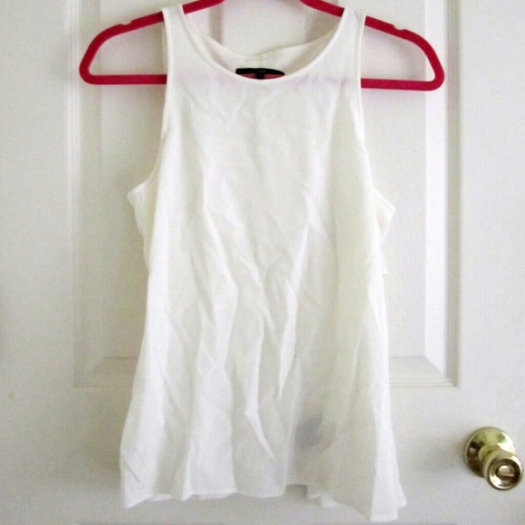 White Silk Cape Top
