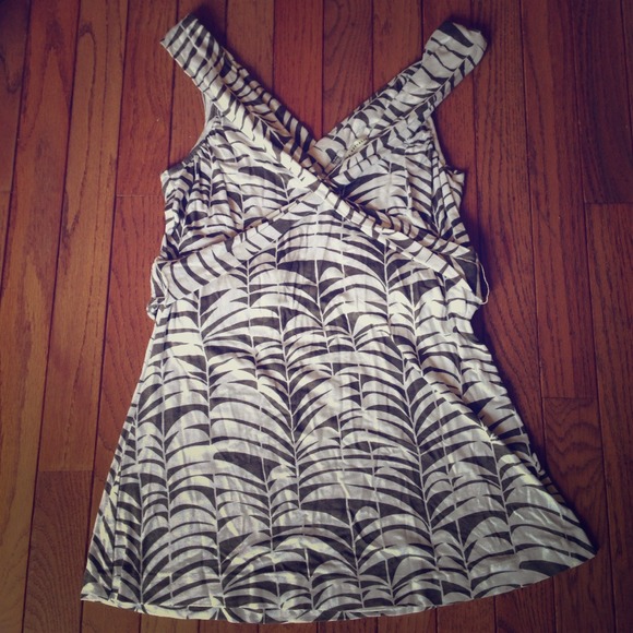 Grey and White BR Tank Top