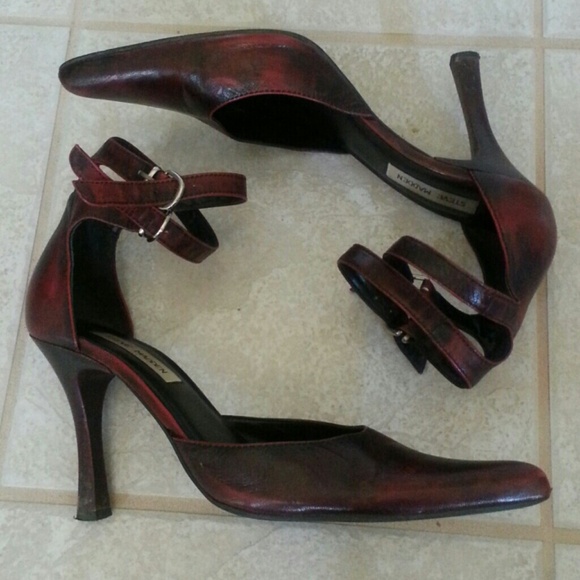 marbled red heels