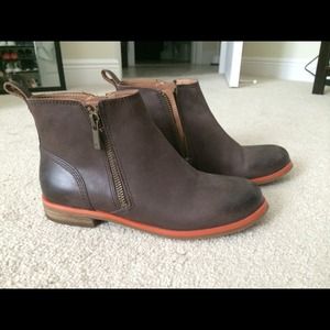 Lucky Brand Booties Brown