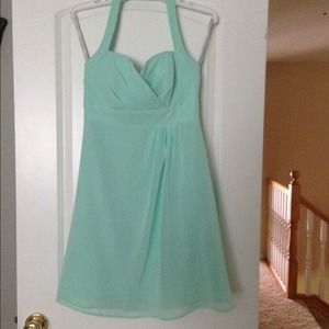 Mint/aqua color bridesmaid