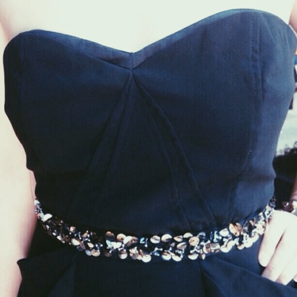 Little Black Dress Strapless LBD - Picture 3 of 4