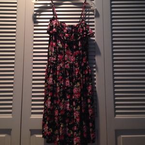 Floral print cotton on dress