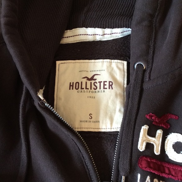 Brown Hollister Zip Up Hoodie - Picture 4 of 4