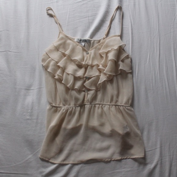 Ruffled Sheer Tank